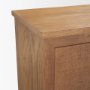 71915 - Carmel 4-Door Closed Sideboard | 82" | Raffia w/ Brown Wood
