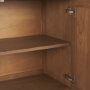 71915 - Carmel 4-Door Closed Sideboard | 82" | Raffia w/ Brown Wood