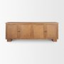 71915 - Carmel 4-Door Closed Sideboard | 82" | Raffia w/ Brown Wood
