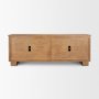 71915 - Carmel 4-Door Closed Sideboard | 82" | Raffia w/ Brown Wood