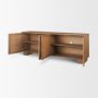 71915 - Carmel 4-Door Closed Sideboard | 82" | Raffia w/ Brown Wood