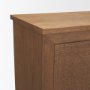 71918 - Carmel Closed Media Console | 80" | Raffia w/ Brown Wood