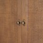 71919 - Carmel 2-Door Tall Cabinet | 78" | Raffia w/ Brown Wood