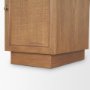 71920-AB - Carmel Writing Desk | Raffia w/ Brown Wood