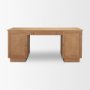 71920-AB - Carmel Writing Desk | Raffia w/ Brown Wood