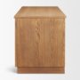 71920-AB - Carmel Writing Desk | Raffia w/ Brown Wood
