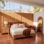 71916 - Nola Floor Mirror - Solid Oak