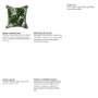 67351-CFD - Boyle 20x20 Green Tropical Palm Leaf Pillow Cover w/Down Filler
