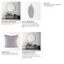 69417-CFD - Thais 20x20 Blue and Cream Fringed Pillow Cover w/Down Filler