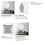 69417-CFNA - Thais 20x20 Blue and Cream Fringed Pillow Cover w/Non-Allergen Filler