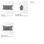 69430-CFD - Ramone 14x26 White and Black Fabric Pillow Cover w/Filler