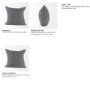 69431-CFNA - Ramone 20x20 Black and White Fabric Pillow Cover w/Non-Allergen Filler