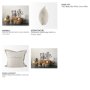 69445-CFD - Mae 20x20 Beige Fabric Pillow Cover w/Filler