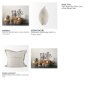 69445-CFNA - Mae 20x20 Beige Fabric Pillow Cover w/Non-Allergen Filler