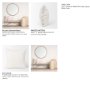 70311-CFD - Jayden 22x22 Cream w/ Merlot Print Linen Square Pillow w/ Down Filler