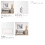 70322-CFD - Jenna 14x26 Cream/Black Print Linen Lumbar Decorative Pillow Cover w/Down Filler