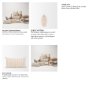70326-CFD - Jace 14x26 Cream w/ Beige Stripe Lumbar Pillow Cover w/Down Filler