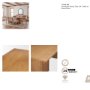 71914-AB - Carmel Rectangular Dining Table | 94" | Raffia w/ Brown Wood