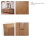 71915 - Carmel 4-Door Closed Sideboard | 82" | Raffia w/ Brown Wood