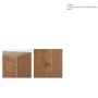 71919 - Carmel 2-Door Tall Cabinet | 78" | Raffia w/ Brown Wood