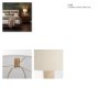 71524 - Aura Travertine w/ Brass Table Lamp