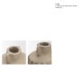 71559 - Jiya 8" Natural Ardi Paper Mache Double Handle Pot