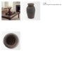 71566 - Creta Black Scalloped Terracotta Planter Vase