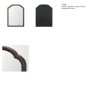 71599 - Ellwood Medium-Dark Brown Wood Framed Heritage Wall Mirror