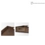 71627 - Strata Fluted Brown Walnut Wooden Decortative Tray