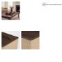 71629 - Chord Woven Frame w/ Brass Handle Decorative Box Set