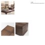 71634 - Tulum Brown Wood Parquet Decorative Box Set